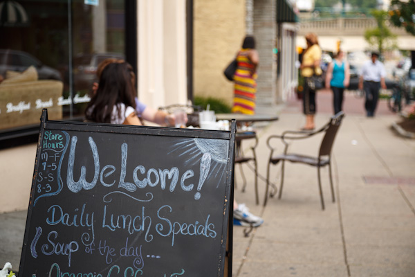 South Orange sidewalk seating